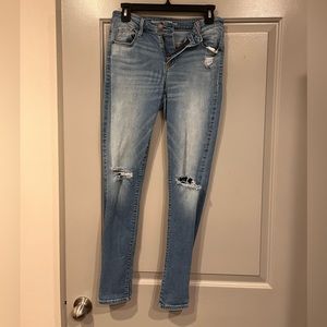 Old Navy Mid-Rise Light Wash Rockstar Jeans